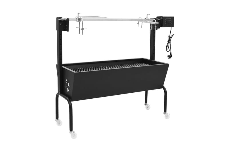 Grill med elektrisk grillspyd rustfritt stål - Hage - Griller - Grilltilbehør - Grillstativ & rotisseri