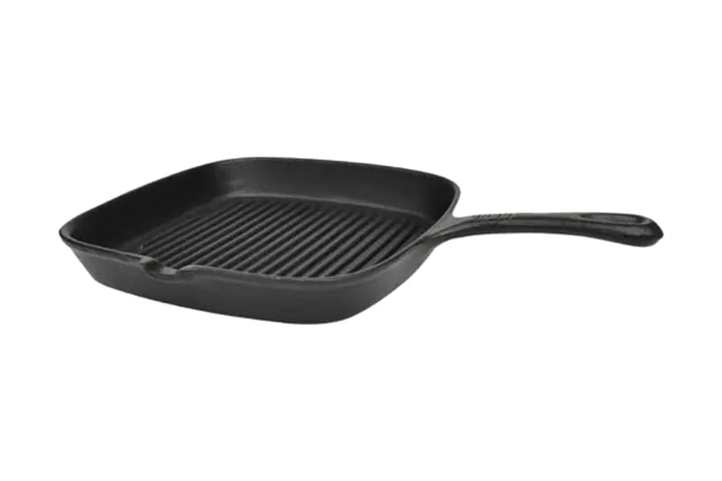 Grillstekepanne i støpejern 24x23 cm - Hage - Griller - Grilltilbehør