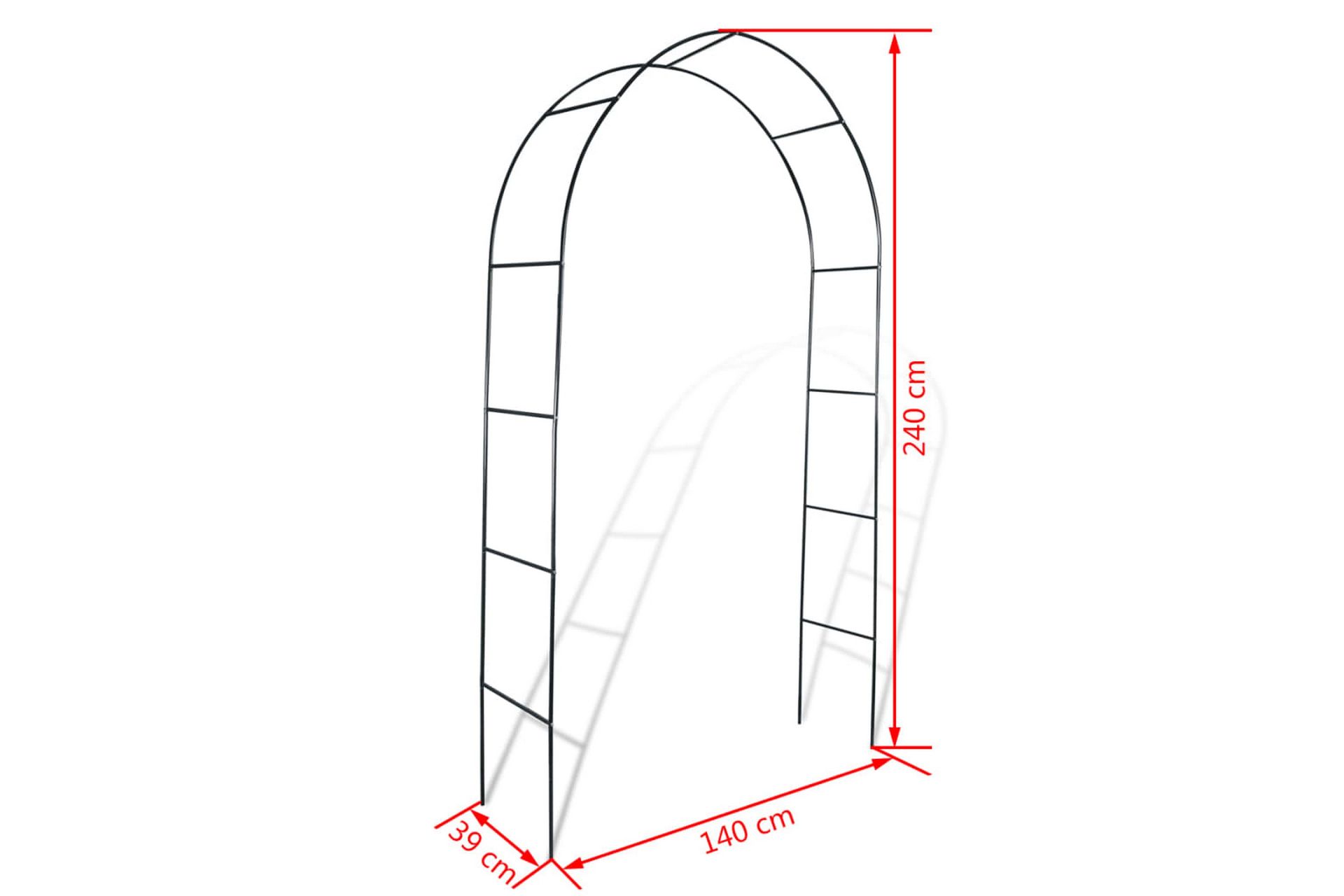 Hagebuer for klatreplanter 2 stk - Hagemøbler - Solbeskyttelse - Pergola