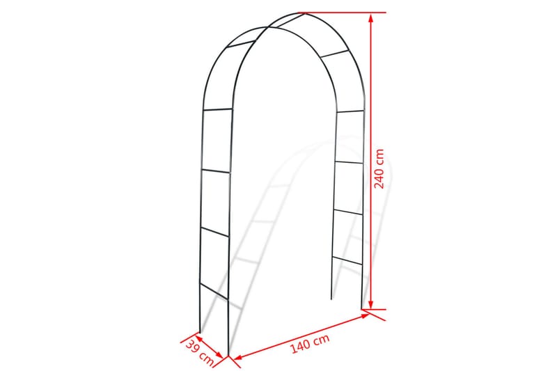 Hagebuer for klatreplanter 2 stk - Hagemøbler - Solbeskyttelse - Pergola