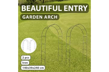 Hagebuer for klatreplanter 2 stk - Hagemøbler - Solbeskyttelse - Pergola