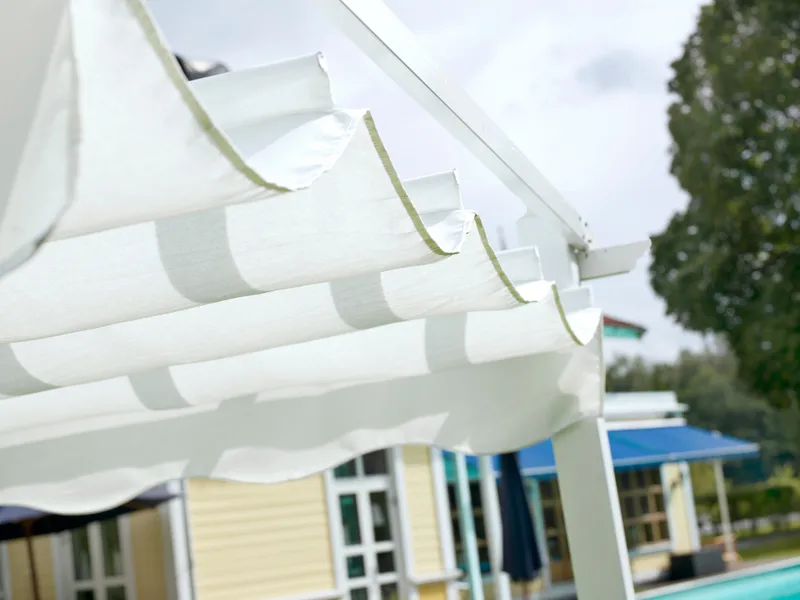 Hillerstorp Skanör pergolatak 300 x 400 cm - Hvit - Hagemøbler - Solbeskyttelse - Pergola
