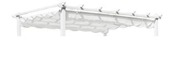 Hillerstorp Skanör pergolatak 300 x 400 cm - Hvit - Hagemøbler - Solbeskyttelse - Pergola