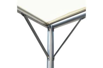 Pergola med justerbart tak kremhvit 3x3 m stål - Hvit - Hagemøbler - Solbeskyttelse - Pergola