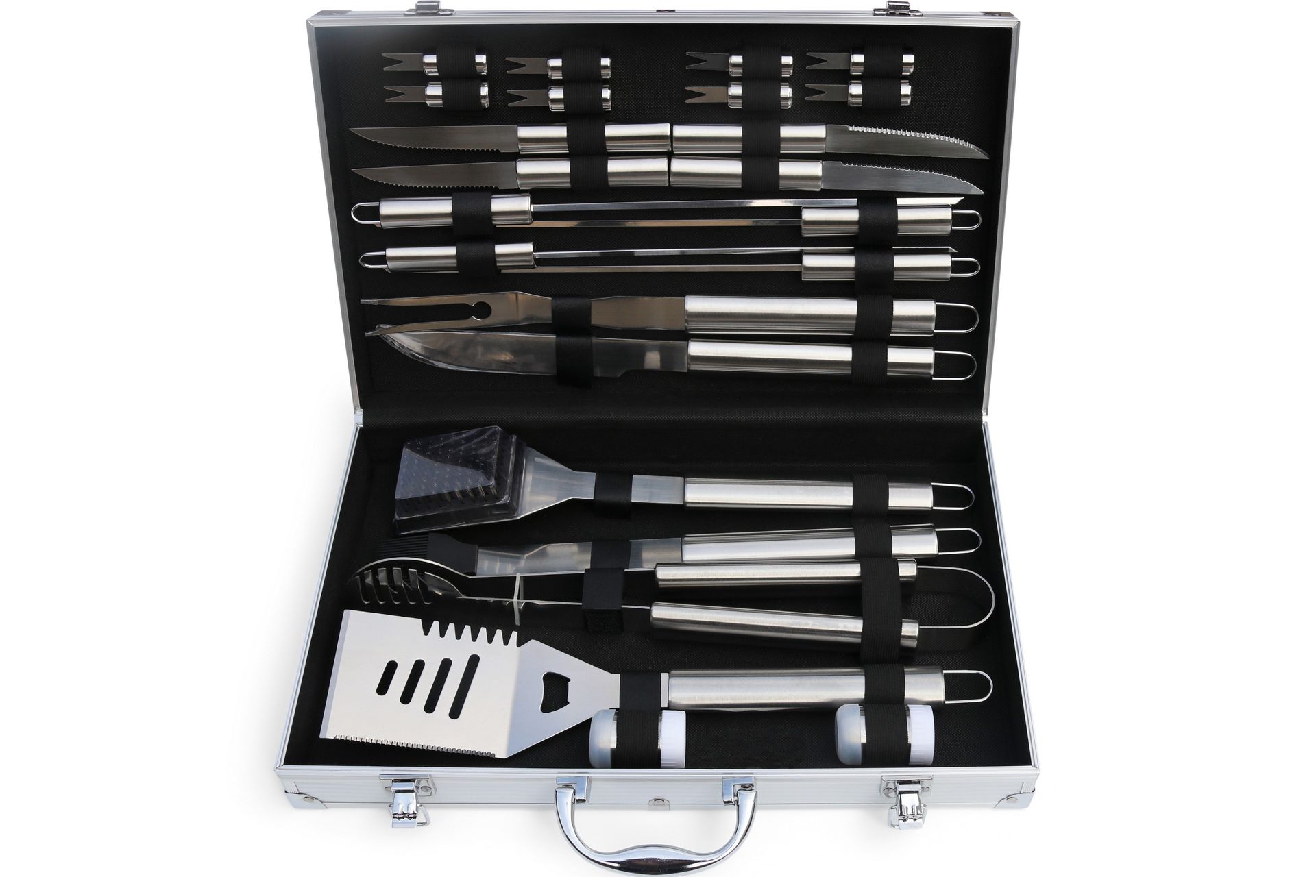 Grillverktøy - 24 deler Sølv - Metalcraft - Hage - Griller - Grilltilbehør - Grillbestikk