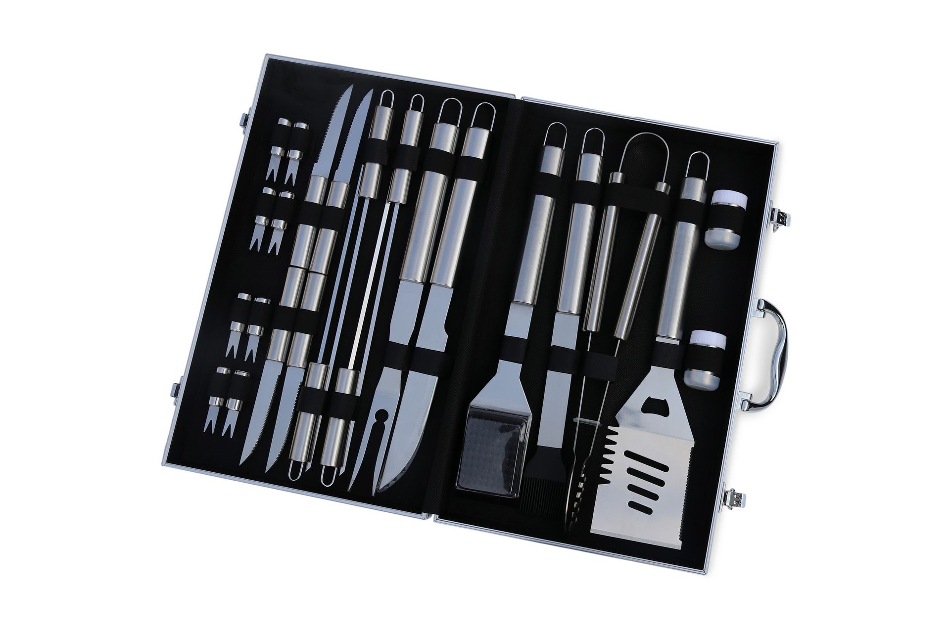 Grillverktøy - 24 deler Sølv - Metalcraft - Hage - Griller - Grilltilbehør - Grillbestikk