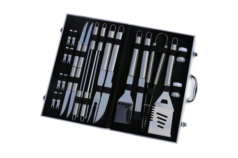 Grillverktøy - 24 deler Sølv - Metalcraft - Hage - Griller - Grilltilbehør - Grillbestikk