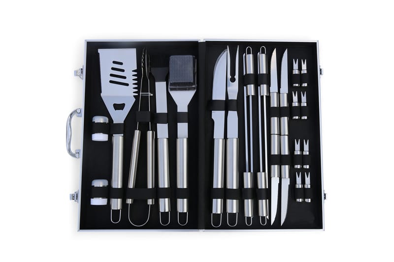 Grillverktøy - 24 deler Sølv - Metalcraft - Hage - Griller - Grilltilbehør - Grillbestikk