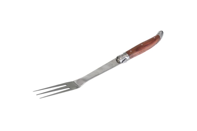 Grillverktøy - 4 deler - Tre|Sølv - Hage - Griller - Grilltilbehør - Grillbestikk