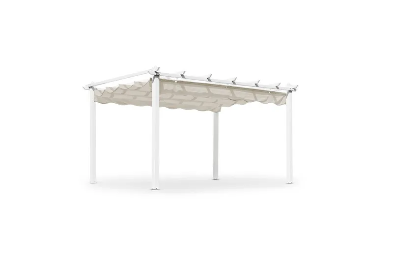 Hillerstorp Skanör Pergola 300 x 400 cm, Hvit/Sand