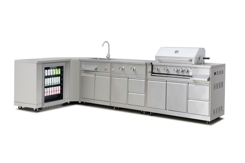 Inox Range - Modul med sidebrenner - Myoutdoorkitchen - Hage - Griller - Grilltilbehør