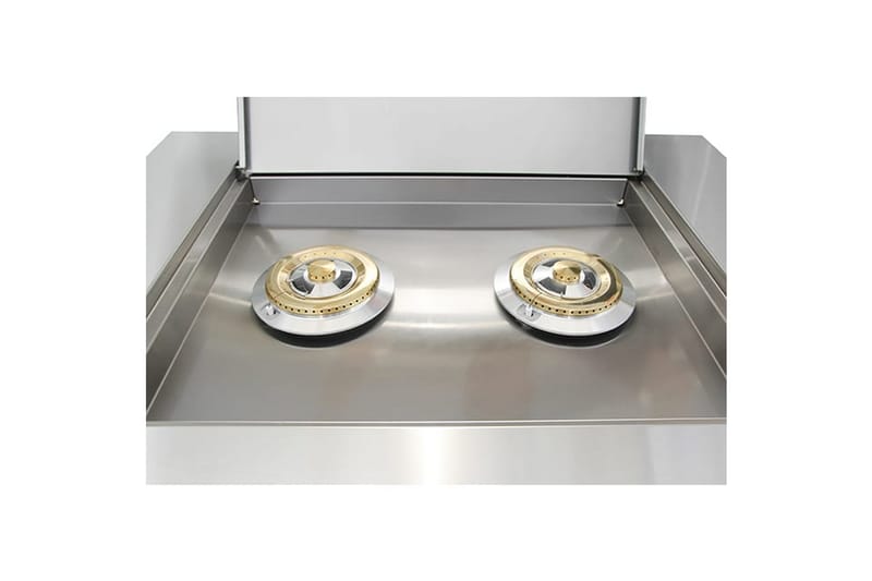 Inox Range - Modul med sidebrenner - Myoutdoorkitchen - Grilltilbehør - Grillwok & stekeplate