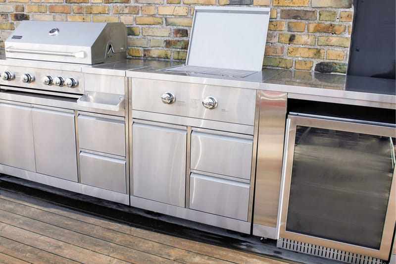 Inox Range - Modul med sidebrenner - Myoutdoorkitchen - Hage - Griller - Grilltilbehør