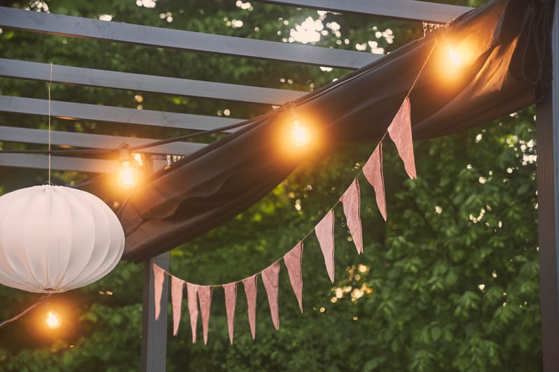 Pergola med Hopfällbart Tak - Hagemøbler - Solbeskyttelse - Pergola