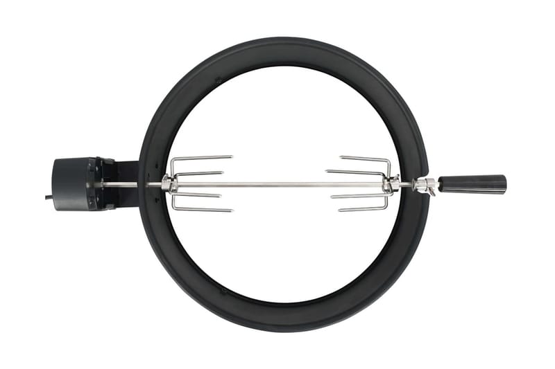 Rotisseriesett grill 47 cm svart - Svart - Hage - Griller - Grilltilbehør - Grillstativ & rotisseri