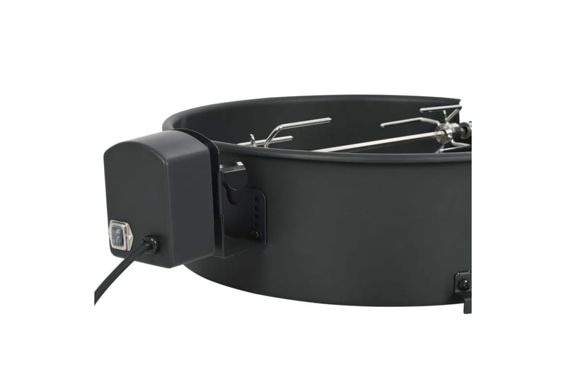 Rotisseriesett grill 47 cm svart - Svart - Hage - Griller - Grilltilbehør - Grillstativ & rotisseri