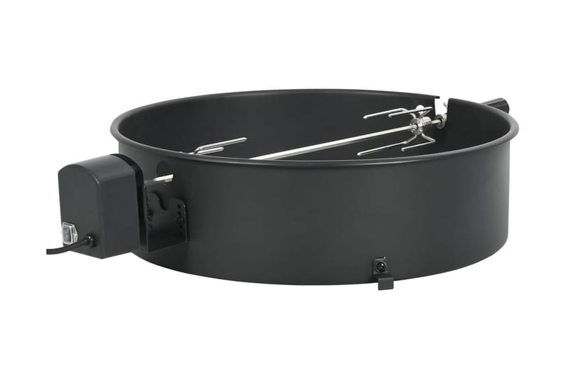 Rotisseriesett grill 57 cm svart - Svart - Hage - Griller - Grilltilbehør - Grillstativ & rotisseri
