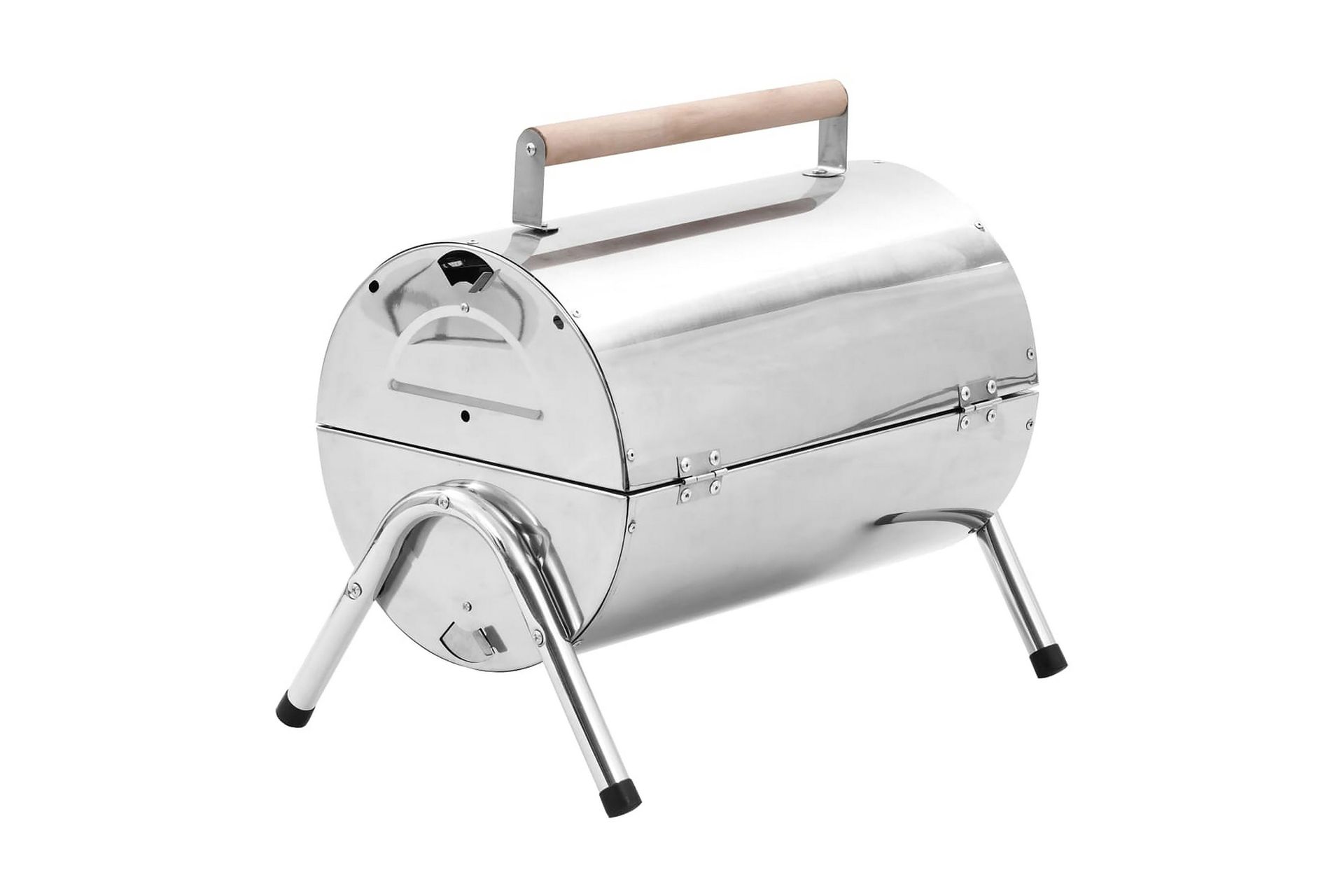 Brbar bordgrill kull rustfritt stål doble rister - Hage - Griller - Kullgrill - Kulegrill