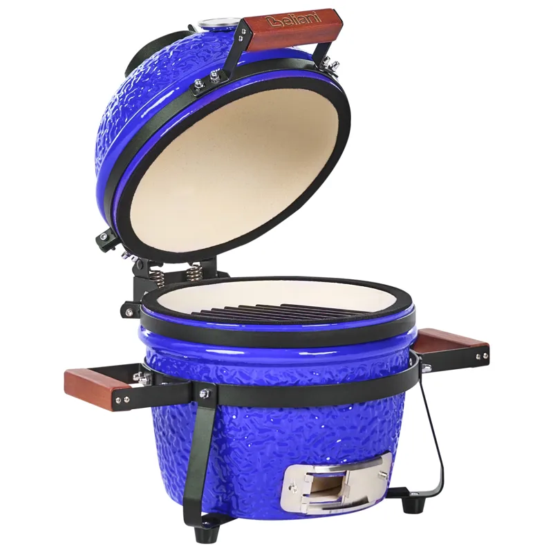 Kamado kullgrill keramikk, Blå