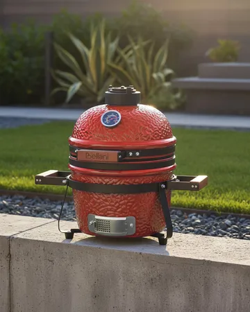 Kamado kullgrill keramikk - Rød - Hage - Griller - Kullgrill - Kulegrill