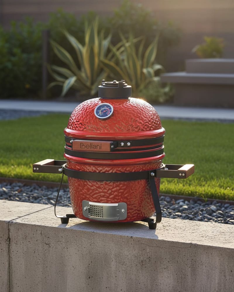Kamado kullgrill keramikk - Rød - Hage - Griller - Kullgrill - Kulegrill