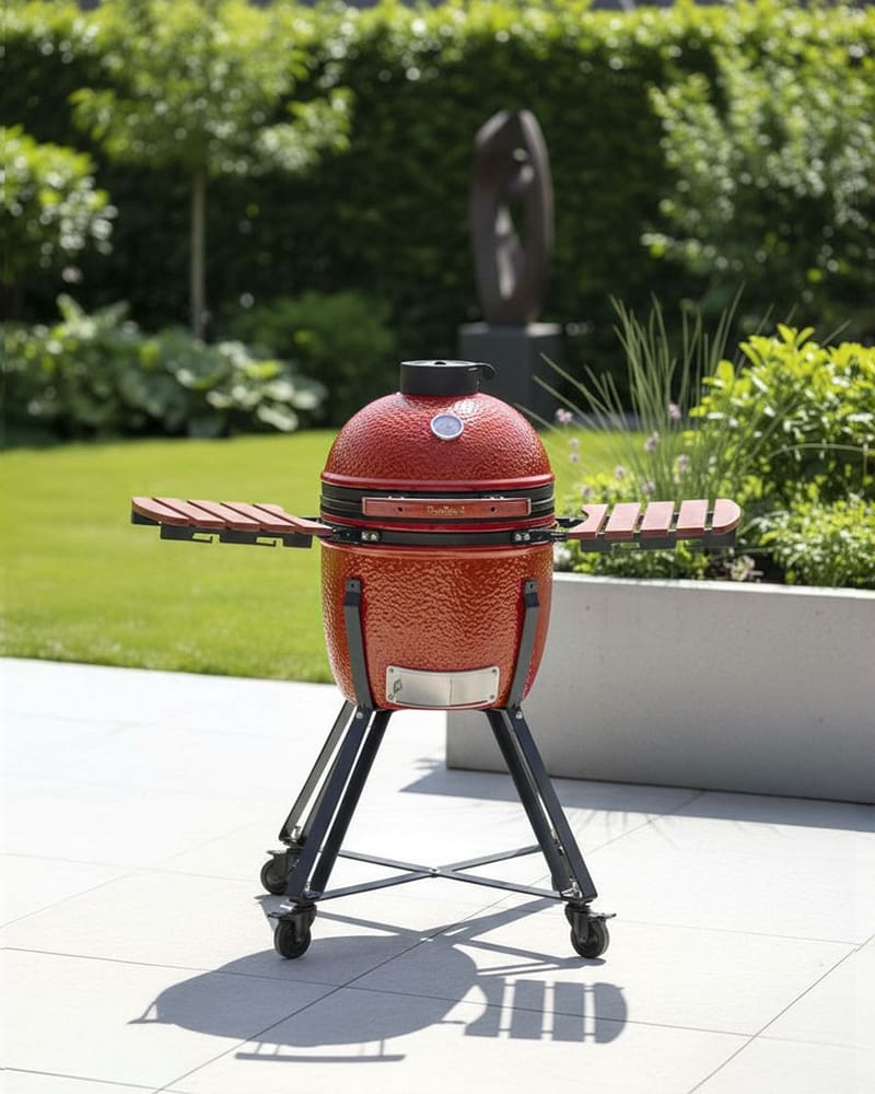 Kullgrill Kamado Keramikk - Rød/Svart/Brun - Hage - Griller - Kullgrill - Kulegrill