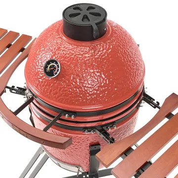 Kullgrill Kamado Keramikk - Rød/Svart/Brun - Hage - Griller - Kullgrill - Kulegrill