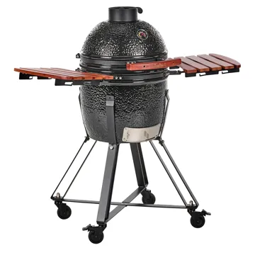 Kullgrill Kamado Keramikk - Svart/brun - Hage - Griller - Kullgrill - Kulegrill