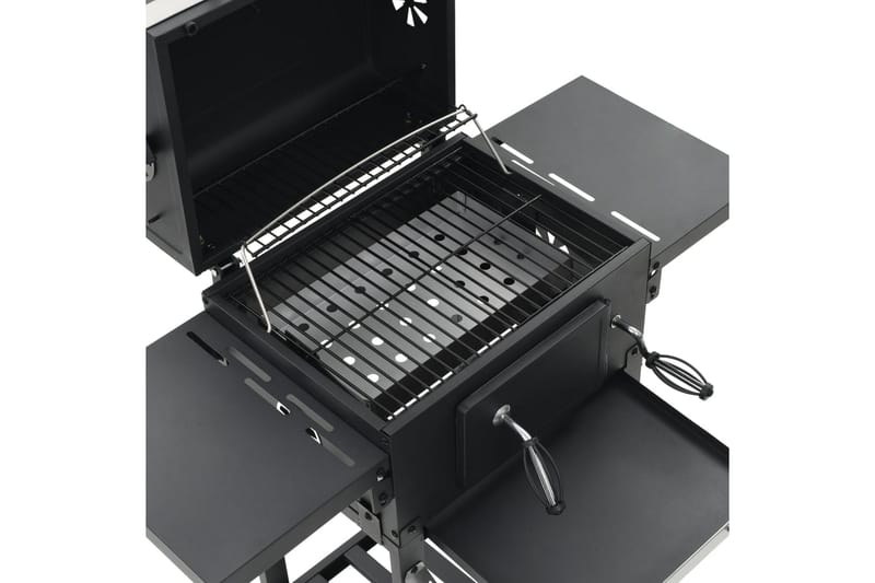 Kullgrill med bunnhylle svart - Kulegrill - Kullgrill