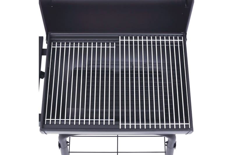 Røykgrill med bunnhylle kull svart - Svart - Kulegrill - Kullgrill