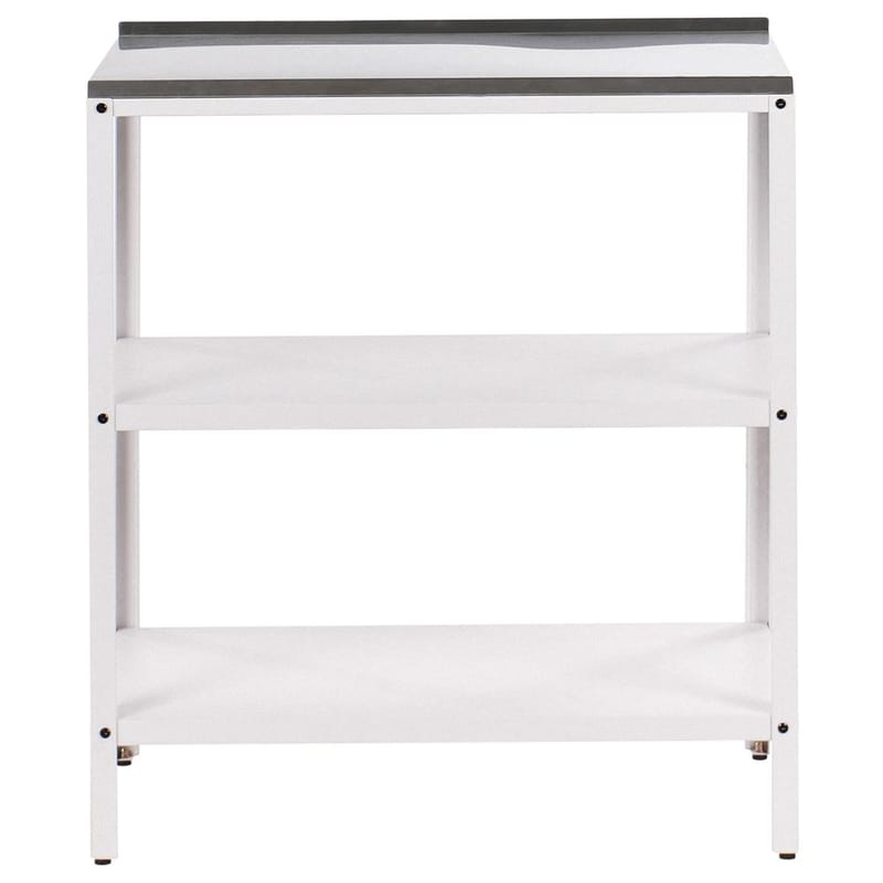 2-delt utekjøkken med vask 2 dører Vilama - Hvit, Sølv - Hage - Griller - Utekjøkken - Komplette utekjøkken