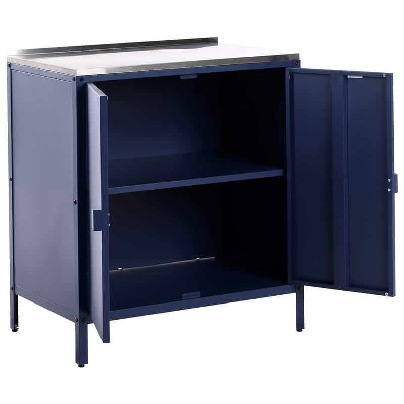 2-delt utekjøkken med vask Vilama - Blå, Sølv - Hage - Griller - Utekjøkken - Komplette utekjøkken