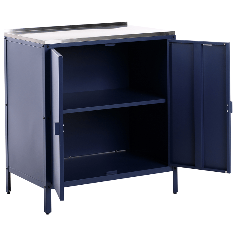 2-delt utekjøkken Vilama Stål - Blå/Sølv - Hage - Griller - Utekjøkken - Komplette utekjøkken