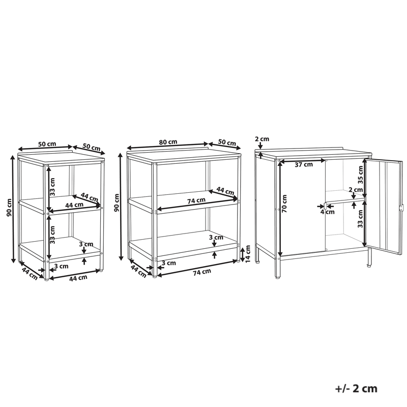 2-delt utekjøkken Vilama Stål - Blå/Sølv - Hage - Griller - Utekjøkken - Komplette utekjøkken