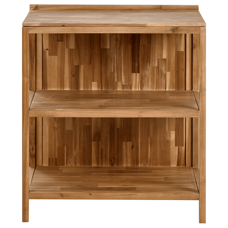 3-delt utekjøkken med vask Venosa akasietre - Brun/Svart/Sølv - Hage - Griller - Utekjøkken - Komplette utekjøkken