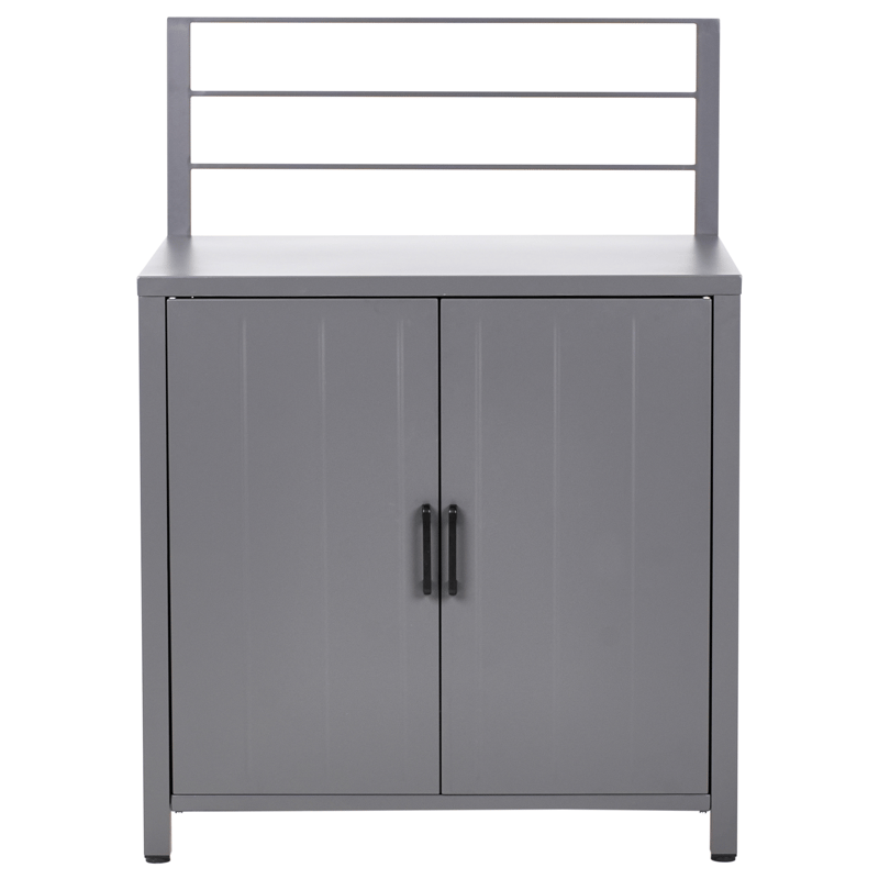 4-delt utekjøkken med vask Viggiano - Grå - Hage - Griller - Utekjøkken - Komplette utekjøkken