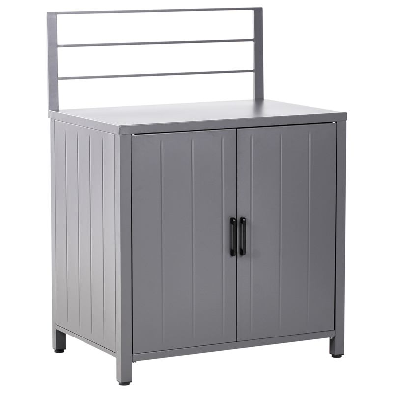 4-delt utekjøkken med vask Viggiano - Grå - Hage - Griller - Utekjøkken - Komplette utekjøkken