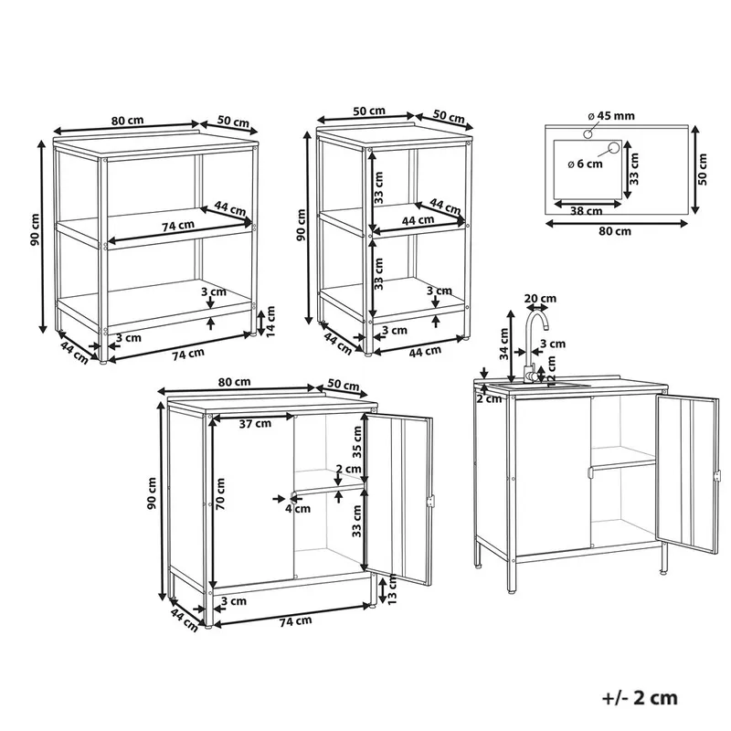 4-delt Vilama - Hage - Griller - Utekjøkken - Komplette utekjøkken