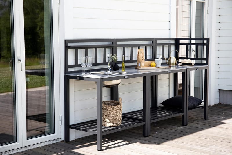 Atlantis Midtdel til Utekjøkken 90x60 cm Svart - Venture Home - Hage - Griller - Utekjøkken - Bygg ditt eget utekjøkken