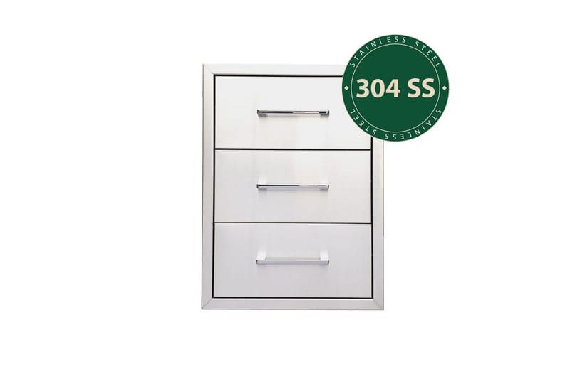 Built-in - Trippelskuff - Myoutdoorkitchen - Hage - Griller - Utekjøkken - Bygg ditt eget utekjøkken