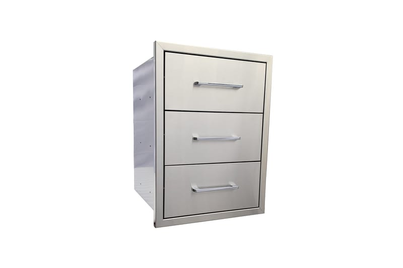 Built-in - Trippelskuff - Myoutdoorkitchen - Hage - Griller - Utekjøkken - Bygg ditt eget utekjøkken