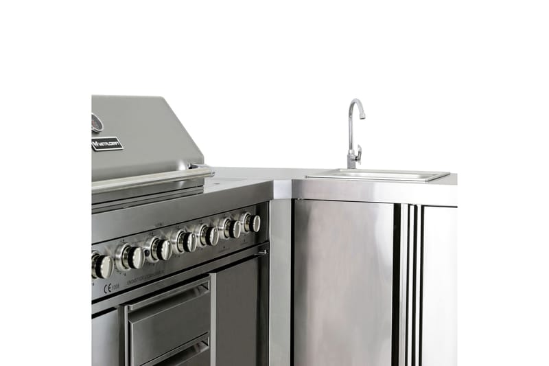 Hjørnemodul til utekjøkken Sølv - Metalcraft - Hage - Griller - Utekjøkken - Bygg ditt eget utekjøkken