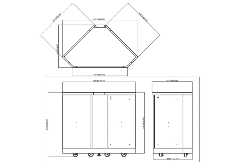 Inox Range - 430SS Stainless - Hjørnemodul - Myoutdoorkitchen - Hage - Griller - Utekjøkken - Bygg ditt eget utekjøkken