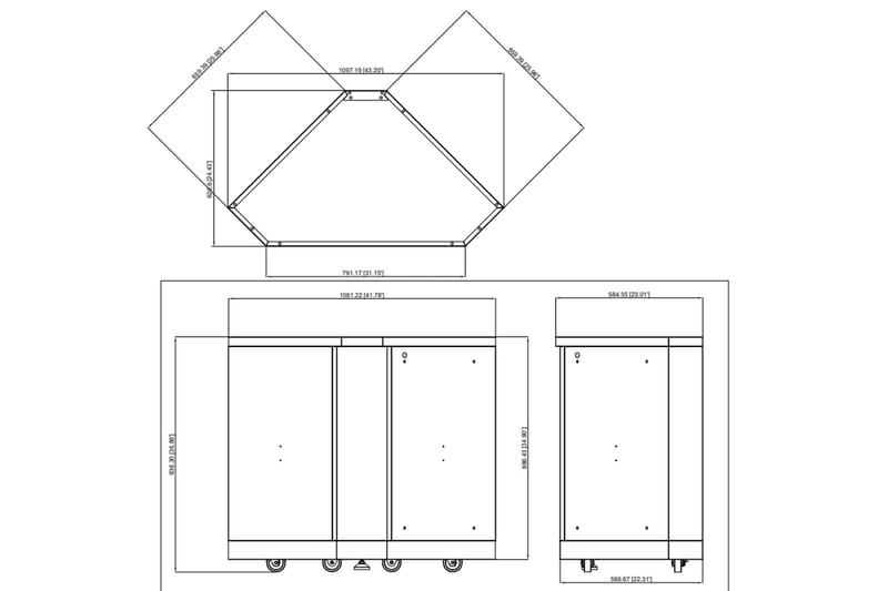 Inox Range - 430SS Stainless - Hjørnemodul - Myoutdoorkitchen - Hage - Griller - Utekjøkken - Bygg ditt eget utekjøkken