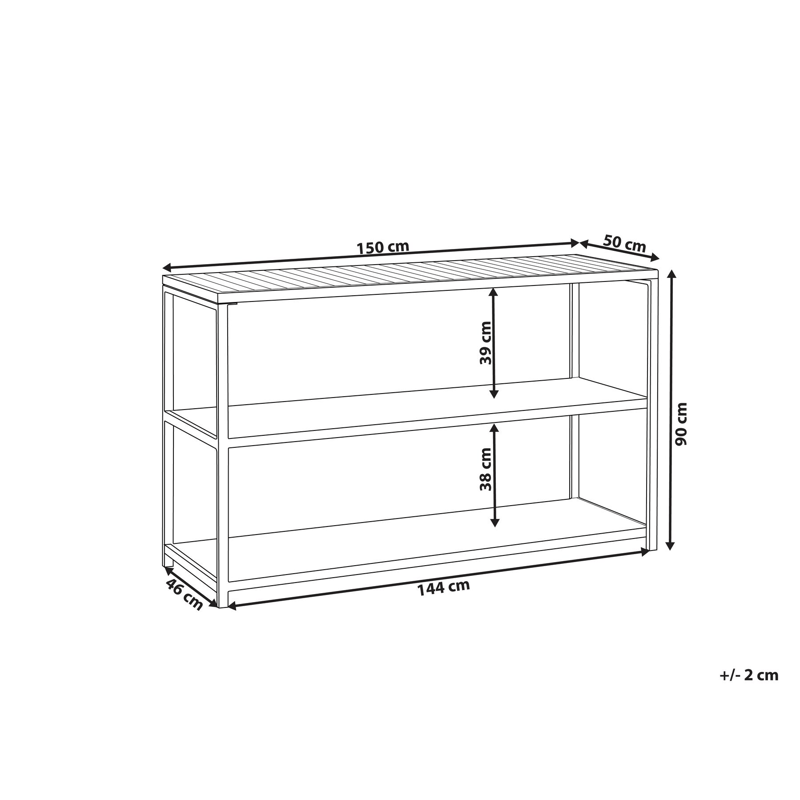 Kjøkkenøy for utendørsbruk Avetrana Stål - Hvit/Brun - Hage - Griller - Utekjøkken - Komplette utekjøkken
