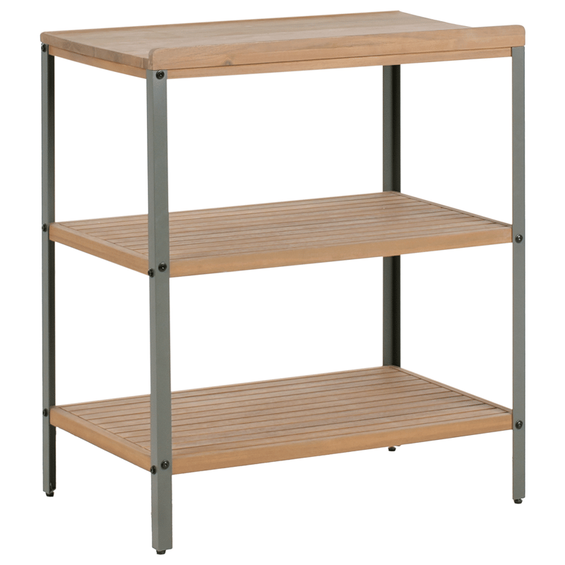 Kjøkkenøy for utendørsbruk Ivrea akasietre - Brun/grå - Hage - Griller - Utekjøkken - Komplette utekjøkken