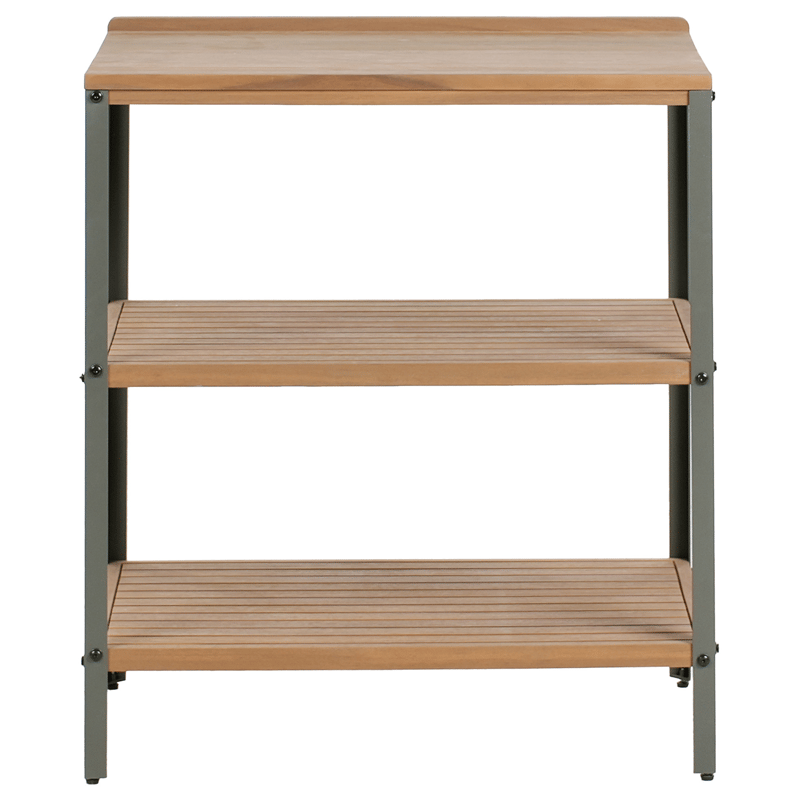 Kjøkkenøy for utendørsbruk Ivrea akasietre - Brun/grå - Hage - Griller - Utekjøkken - Komplette utekjøkken