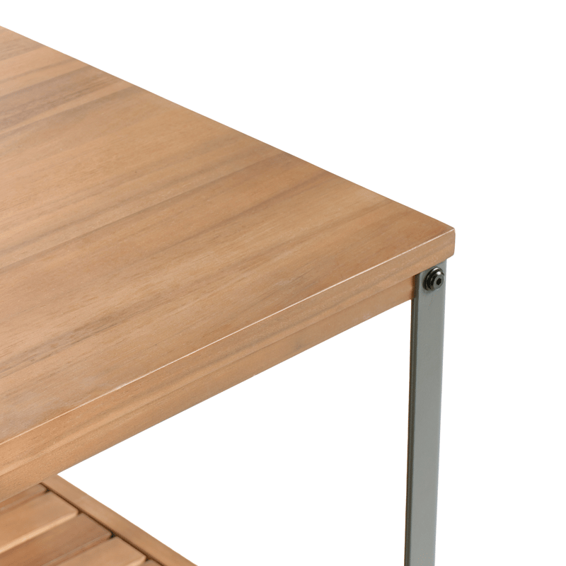 Kjøkkenøy for utendørsbruk Ivrea akasietre - Brun/grå - Hage - Griller - Utekjøkken - Komplette utekjøkken