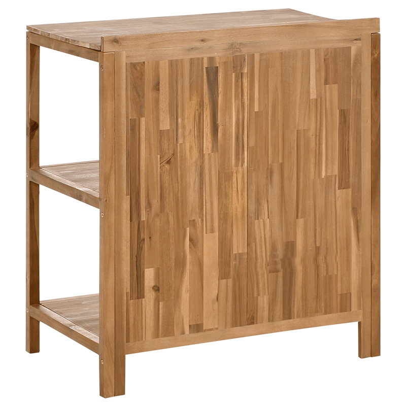 Kjøkkenøy for utendørsbruk Venosa akasietre - Brun - Hage - Griller - Utekjøkken - Komplette utekjøkken