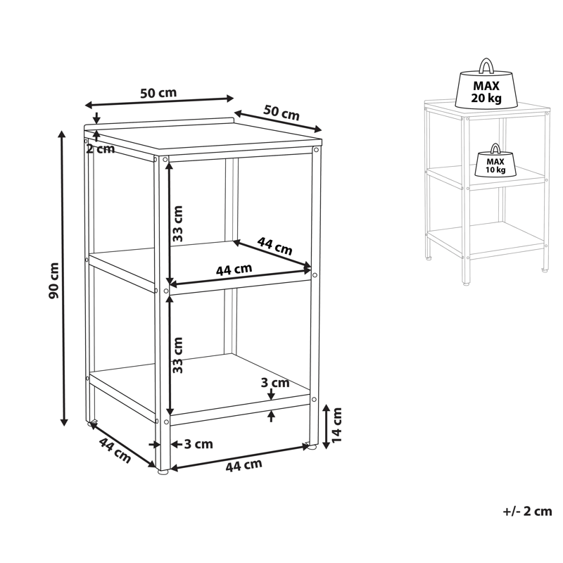 Kjøkkenøy for utendørsbruk Vilama Stål - Rød/Sølv - Hage - Griller - Utekjøkken - Komplette utekjøkken